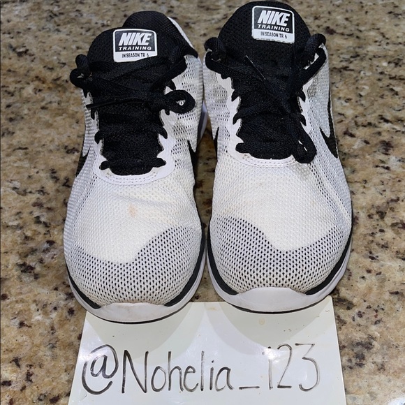 Nike Shoes - Nike Training Lightweight Mesh Sneakers in White and Black